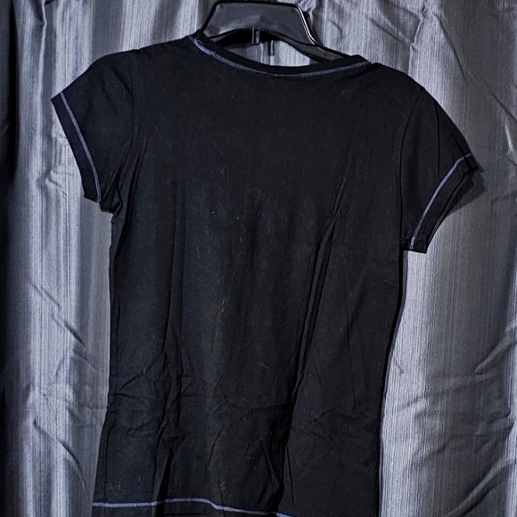 Fairy by Trick Vintage Y2k Goth Fairy Women's Black Angel Graphic Tee - Picture 2 of 8